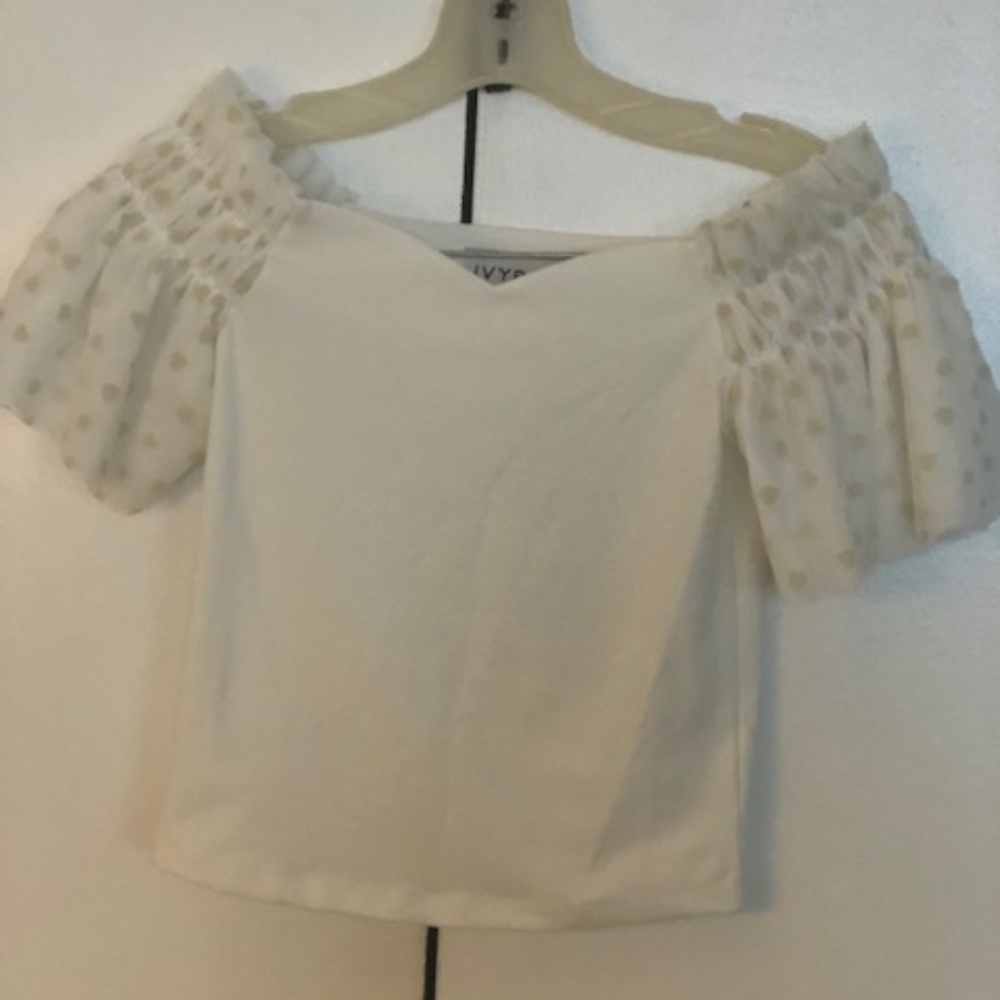 IVYREVEL MESH SLEEVE TOP